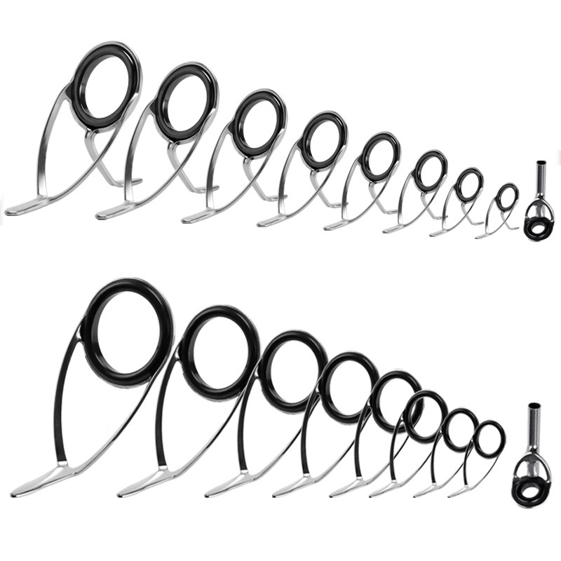 Fishing Rod Guide Replacement - 9 szt. Prowadnice wędki zestaw naprawczy