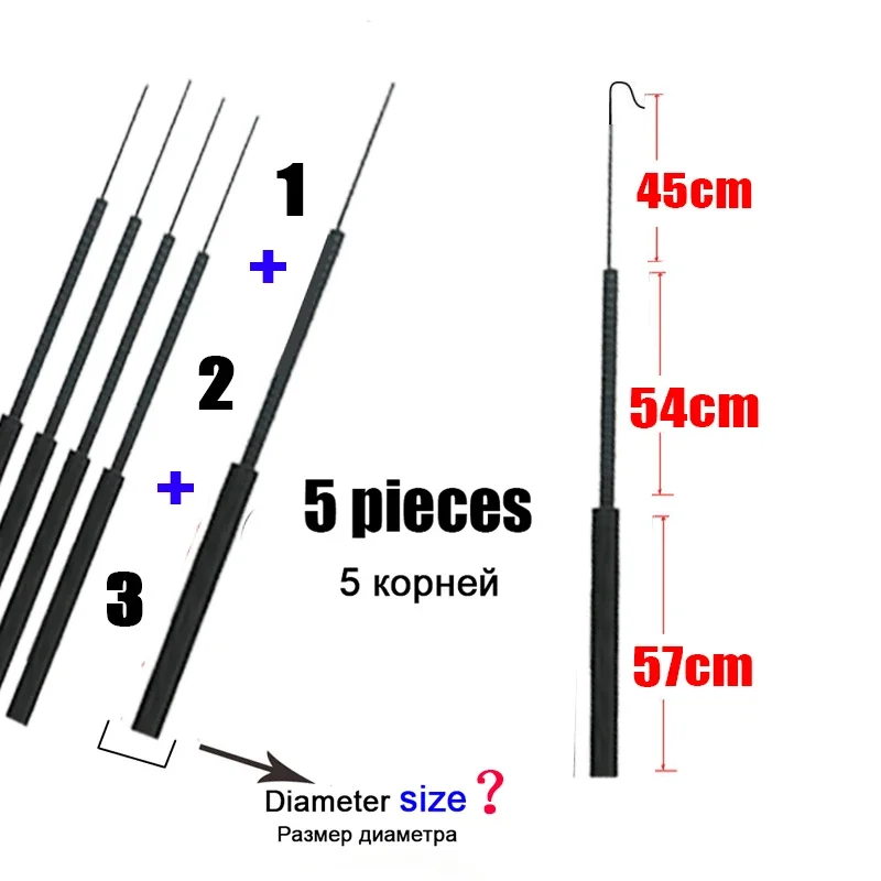 4,1 mm-6,4 mm 5 sztuk Końcówka – Fishing Rod Tip Replacement recenzja i cena