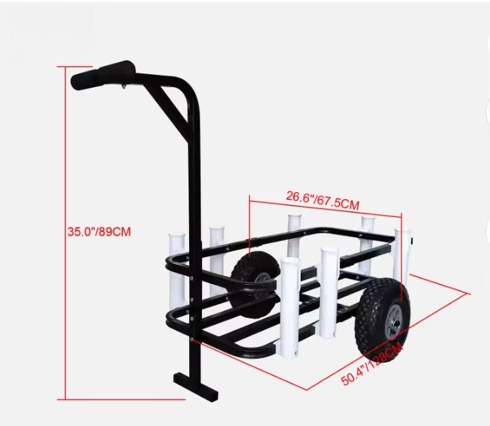 Składany wózek plażowy, wózek  – Fishing Rod Holder recenzja i cena
