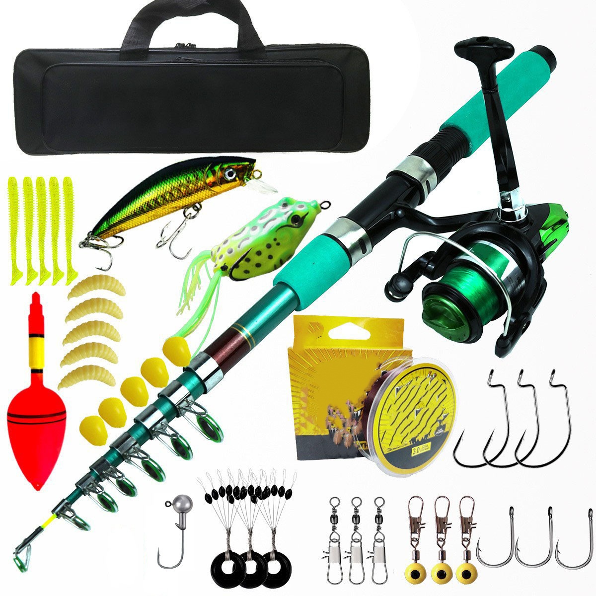 Przenośny Ultralekki Karpiowy  – Fishing Rod Spinning recenzja i cena